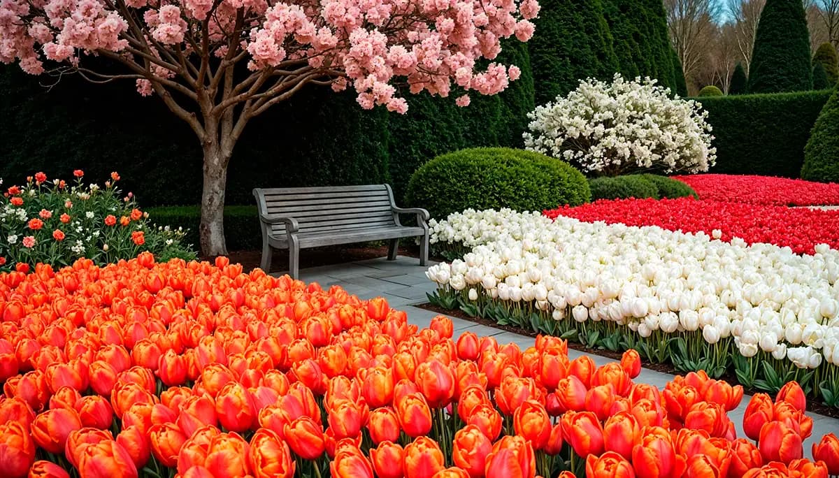 Dekoracyjny ogród wiosenny